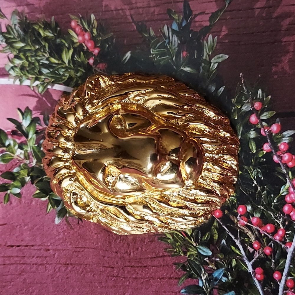 Vintage Golden LION Brooch/Pin